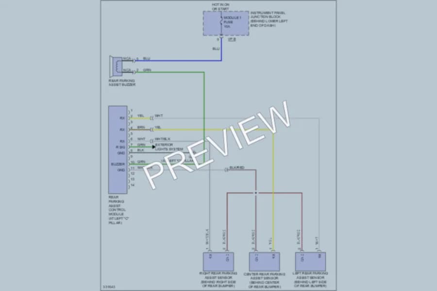 2010 Kia Rondo Navigation wiring diagram preview