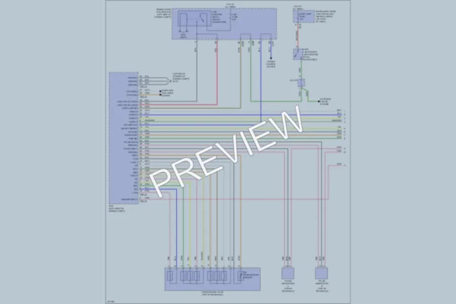 2010 Kia Rondo Transmission wiring diagram preview