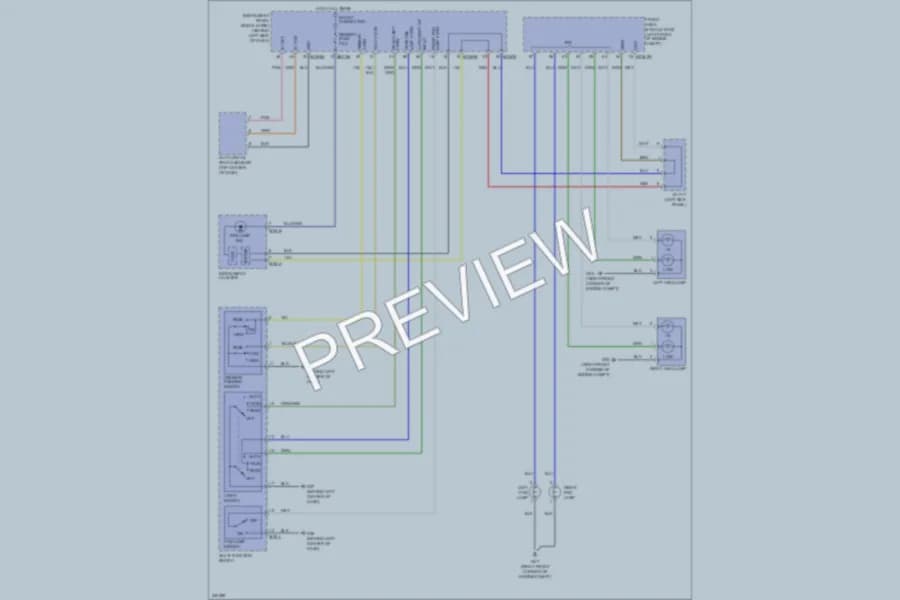 2010 Kia Sedona Headlights wiring diagram preview