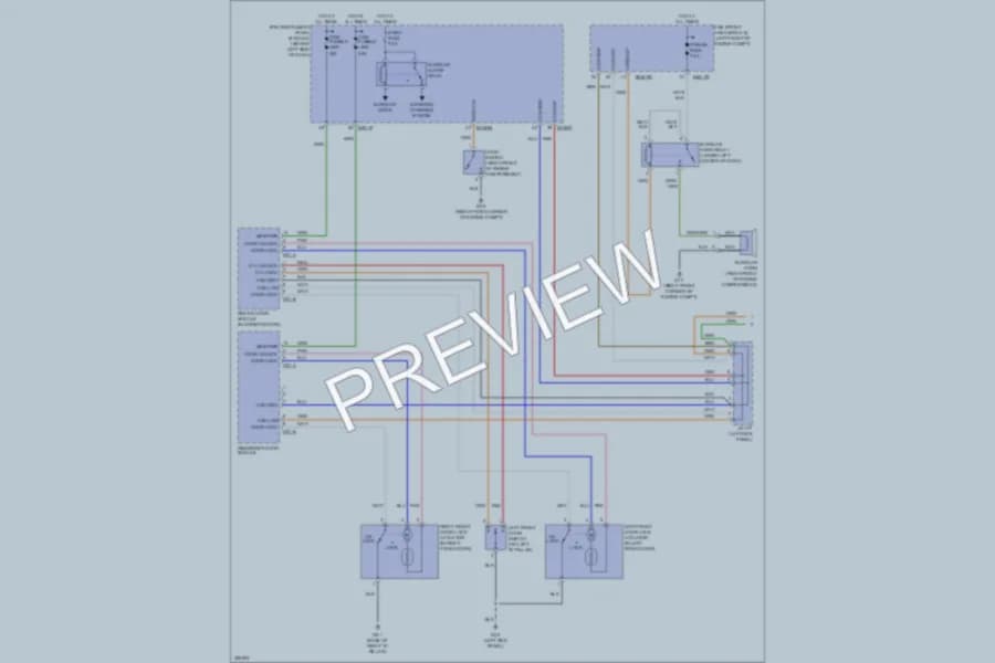 2010 Kia Sedona Power Door Locks wiring diagram preview