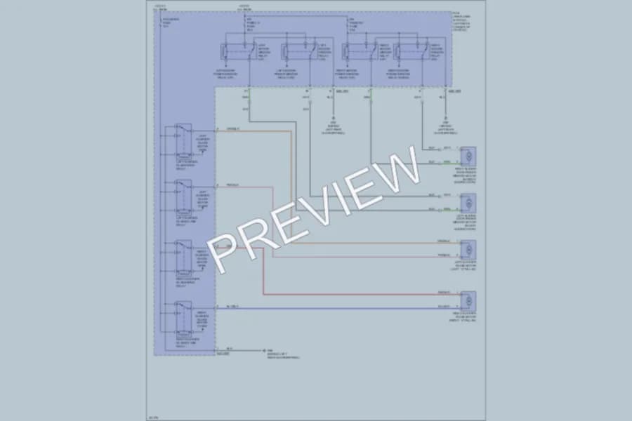 2010 Kia Sedona Power Windows wiring diagram preview