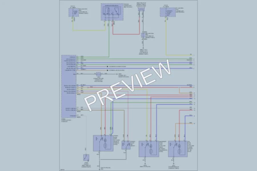 2010 Kia Sportage Power Door Locks wiring diagram preview