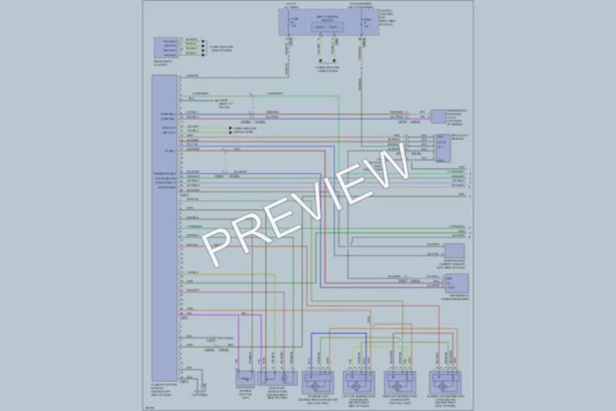 2010 LandRover LR4 Air Conditioning wiring diagram preview