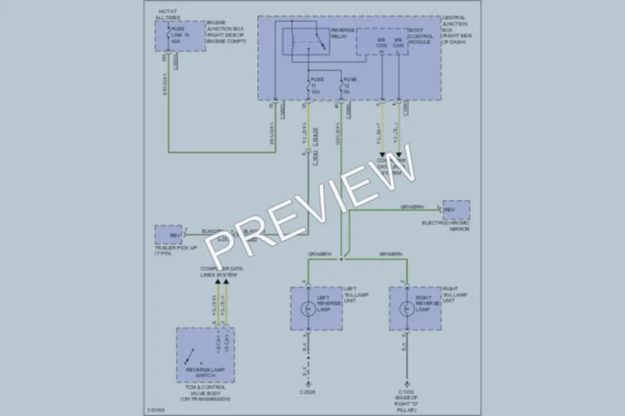 2010 LandRover LR4 Exterior Lights wiring diagram preview