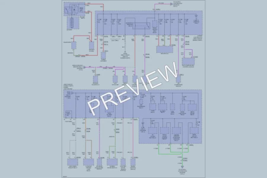 2010 LandRover LR4 Power Distribution wiring diagram preview