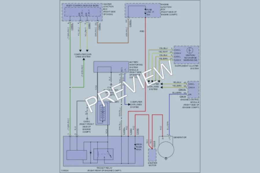 2010 LandRover LR4 Starting Charging wiring diagram preview