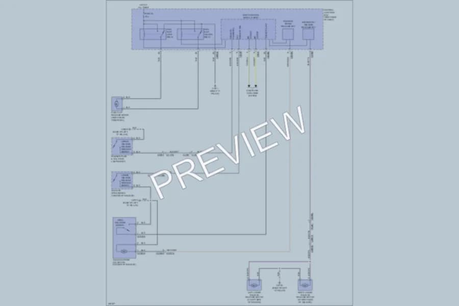 2010 LandRover LR4 Trunk Tailgate Fuel Door wiring diagram preview