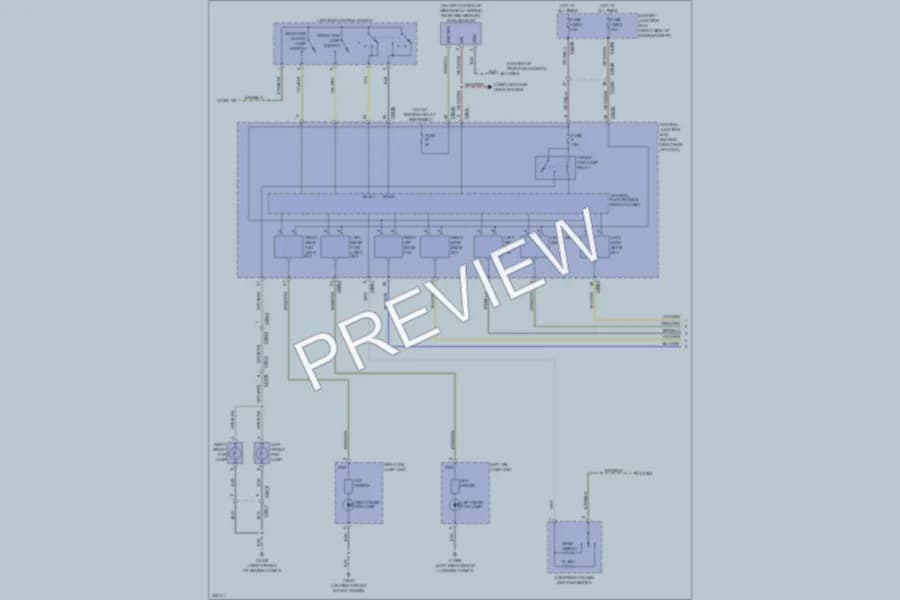 2010 LandRover RangeRover Headlights wiring diagram preview
