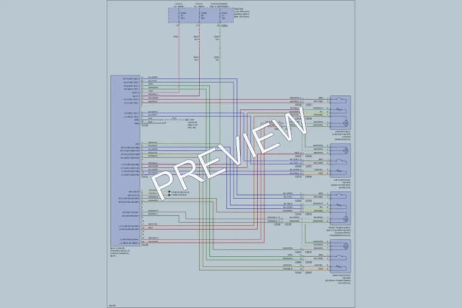 2010 LandRover RangeRover Power Seats wiring diagram preview