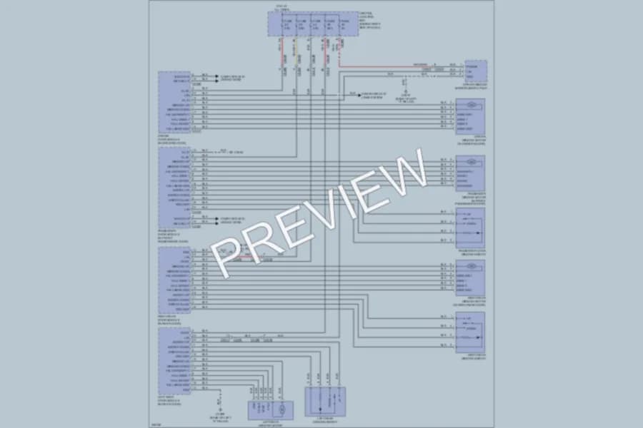 2010 LandRover RangeRover Power Windows wiring diagram preview