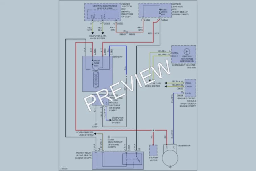 2010 LandRover RangeRover Starting Charging wiring diagram preview