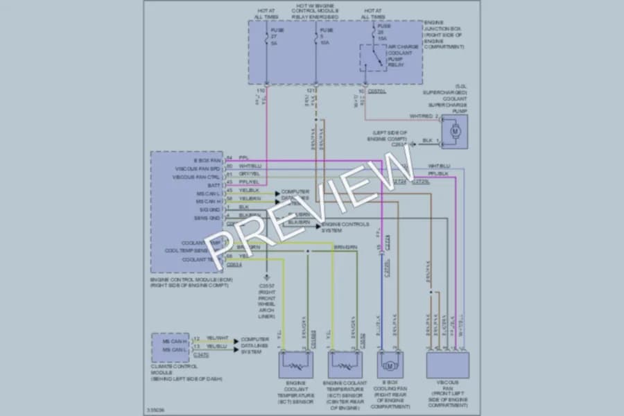 2010 LandRover RangeRoverSport Cooling Fan wiring diagram preview