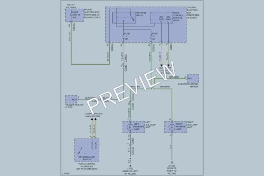 2010 LandRover RangeRoverSport Exterior Lights wiring diagram preview