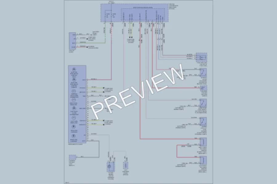 2010 LandRover RangeRoverSport Instrument Cluster wiring diagram preview