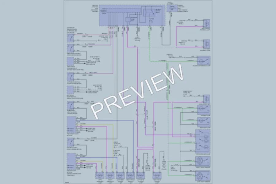 2010 LandRover RangeRoverSport Interior Lights wiring diagram preview