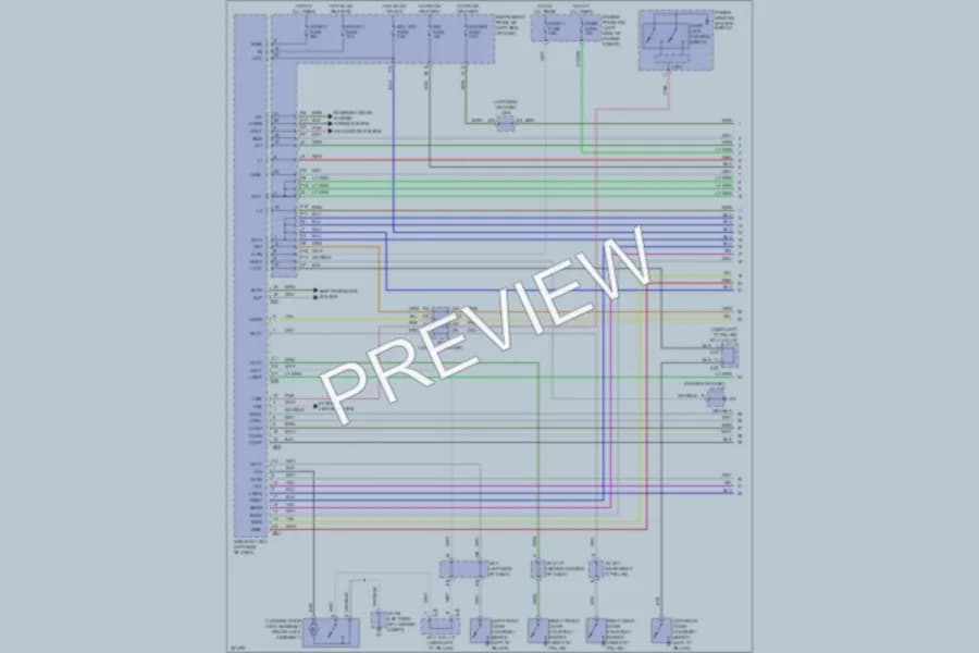 2010 Lexus ES350 Power Door Locks wiring diagram preview