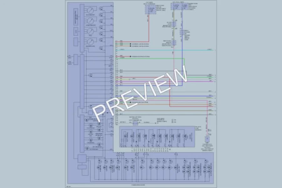 2010 Lexus GS350 Instrument Cluster wiring diagram preview
