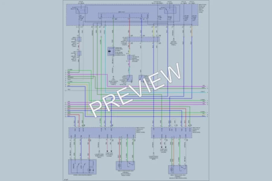 2010 Lexus GS450h Anti Theft wiring diagram preview