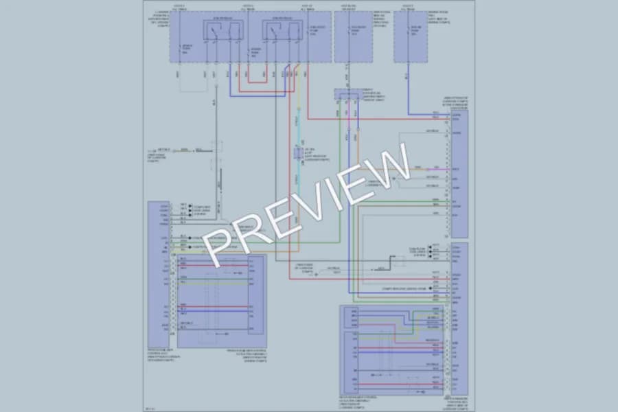 2010 Lexus GS450h Electronic Suspension wiring diagram preview
