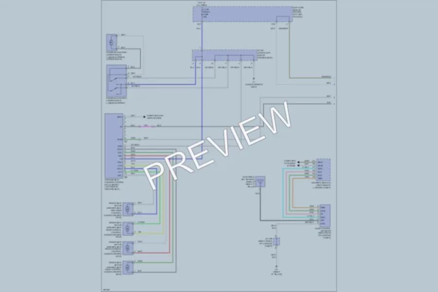 2010 Lexus GS450h Memory Systems wiring diagram preview