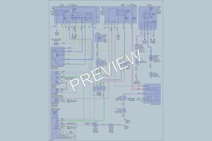 2010 Lexus GS450h Wiper Washer wiring diagram preview
