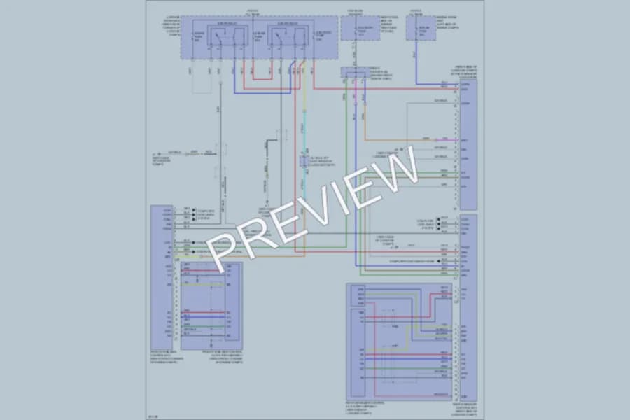 2010 Lexus GS460 Electronic Suspension wiring diagram preview