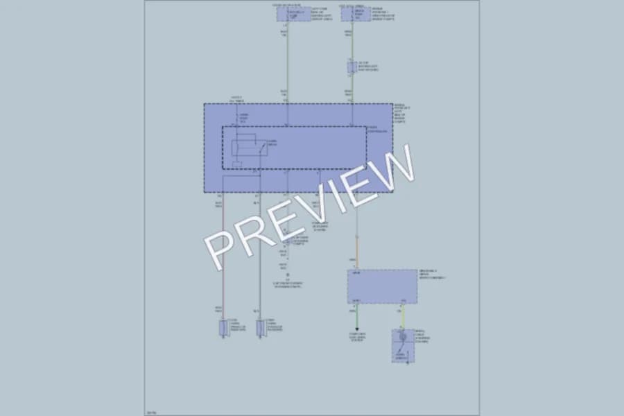 2010 Lexus GS460 Horn wiring diagram preview