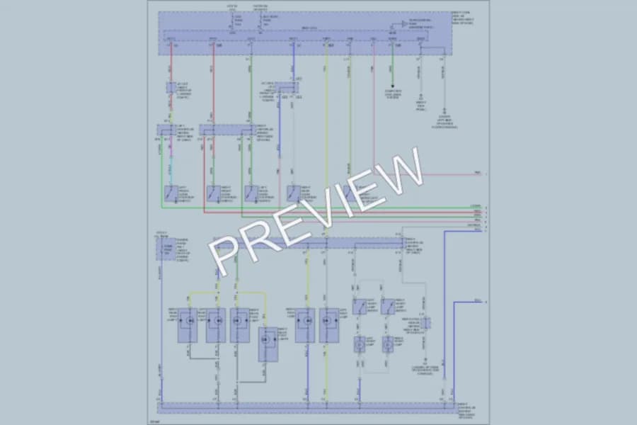2010 Lexus GS460 Interior Lights wiring diagram preview