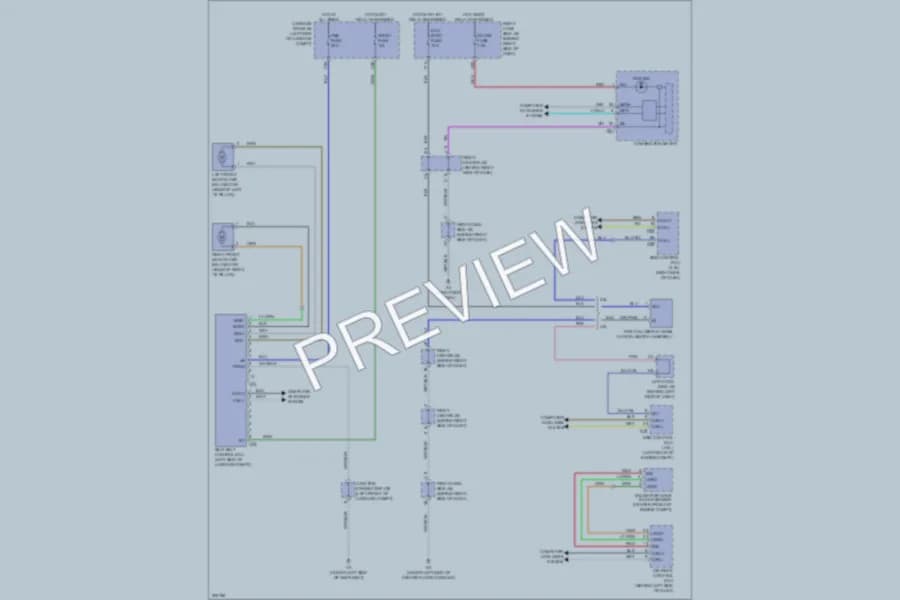 2010 Lexus GS460 Supplemental Restraints wiring diagram preview