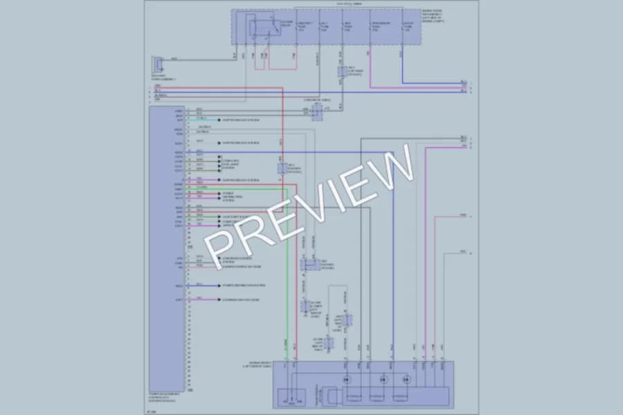 2010 Lexus GX460 Anti Theft wiring diagram preview