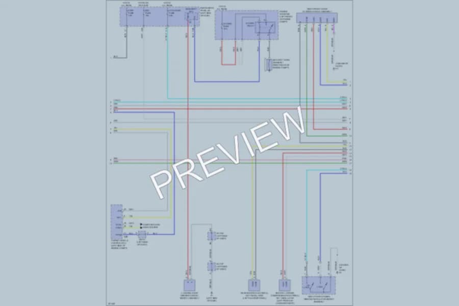 2010 Lexus HS250h Anti Theft wiring diagram preview