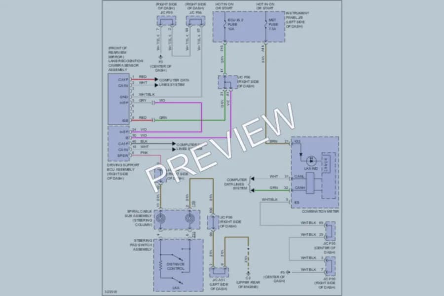 2010 Lexus HS250h Navigation wiring diagram preview