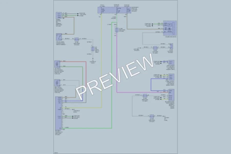 2010 Lexus HS250h Supplemental Restraints wiring diagram preview