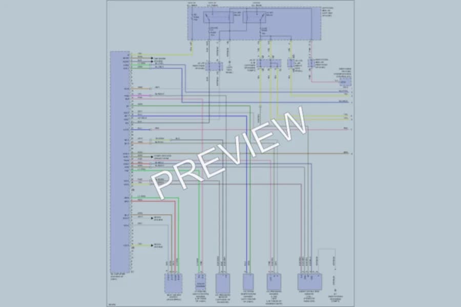 2010 Lexus IS250 Air Conditioning wiring diagram preview