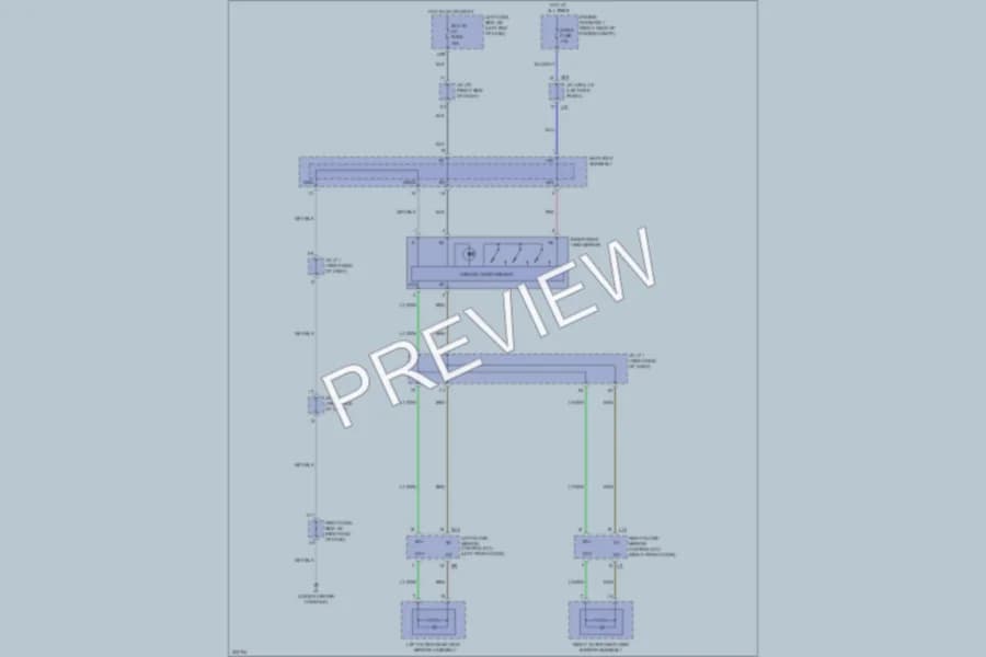 2010 Lexus IS250C Power Mirrors wiring diagram preview