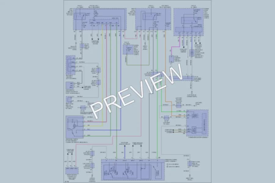 2010 Lexus IS250C Wiper Washer wiring diagram preview