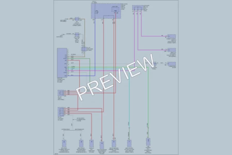 2010 Lexus IS350 Computer Data Lines wiring diagram preview