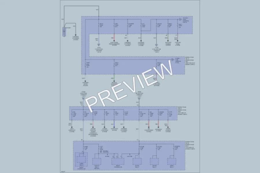2010 Lexus IS350 Power Distribution wiring diagram preview