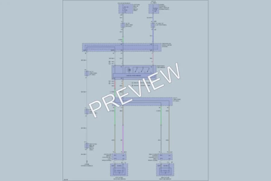 2010 Lexus IS350 Power Mirrors wiring diagram preview