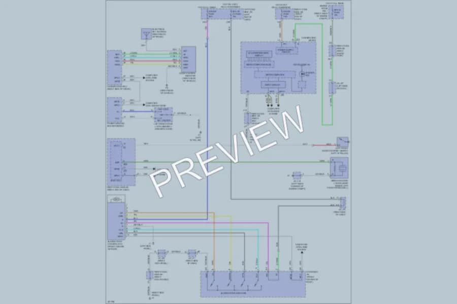 2010 Lexus IS350 Power Top Sunroof wiring diagram preview