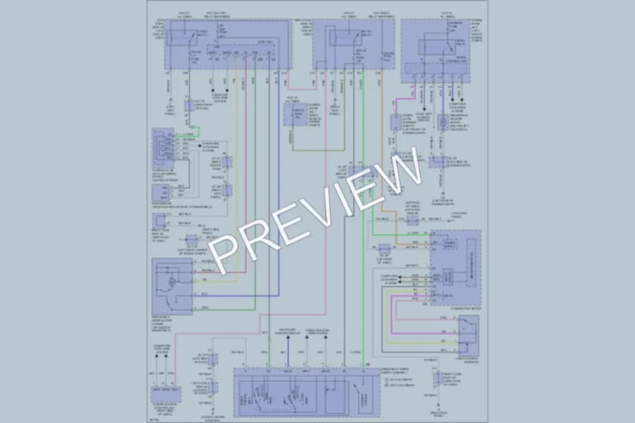 2010 Lexus IS350 Wiper Washer wiring diagram preview