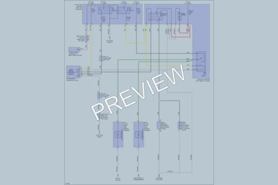2010 Lexus IS350C Defoggers wiring diagram preview