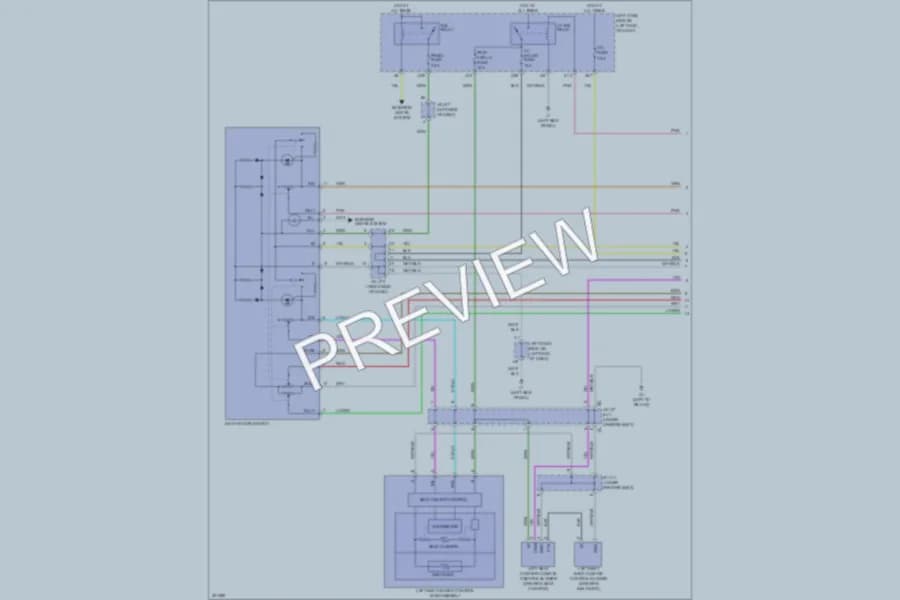 2010 Lexus IS350C Power Seats wiring diagram preview