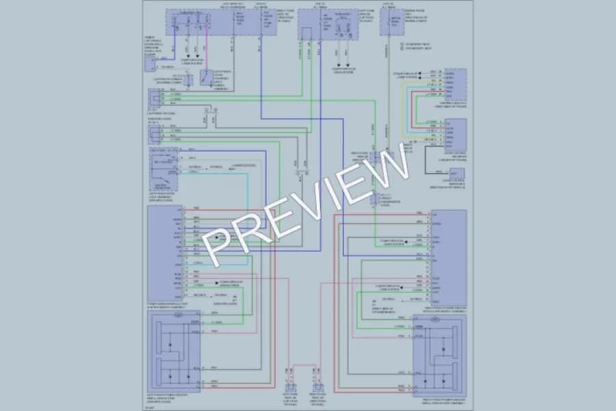 2010 Lexus IS350C Power Windows wiring diagram preview