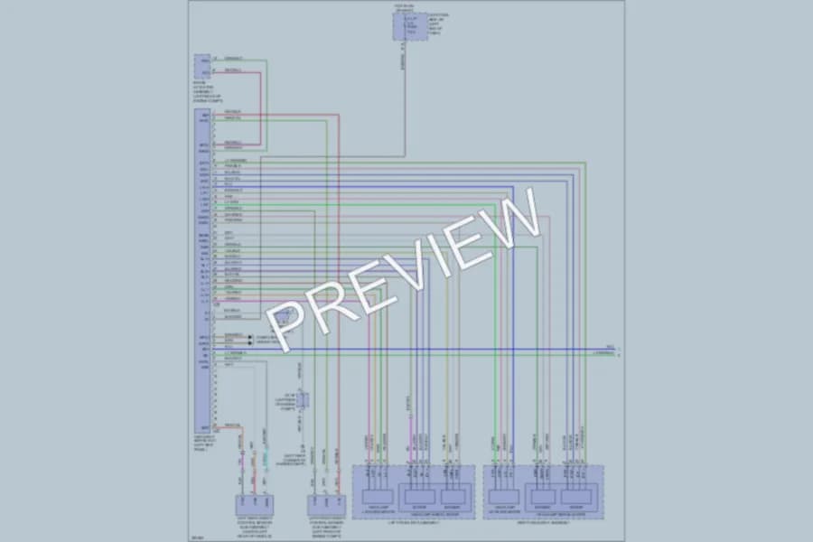 2010 Lexus ISF Headlights wiring diagram preview