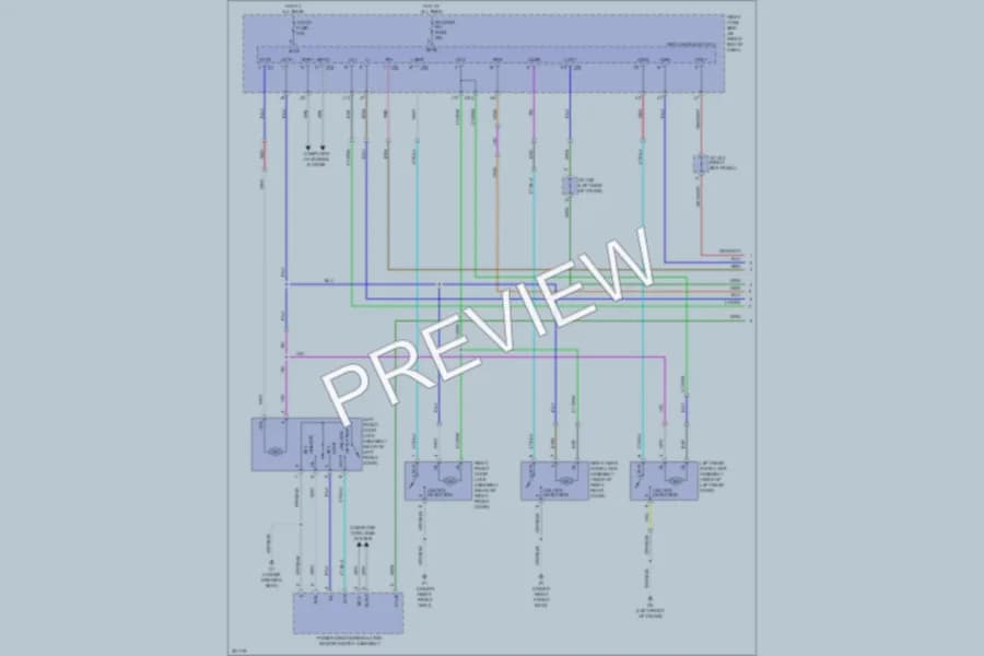 2010 Lexus ISF Power Door Locks wiring diagram preview