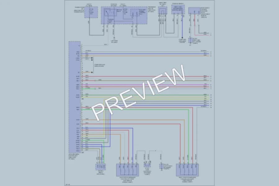 2010 Lexus LS460 Electronic Suspension wiring diagram preview