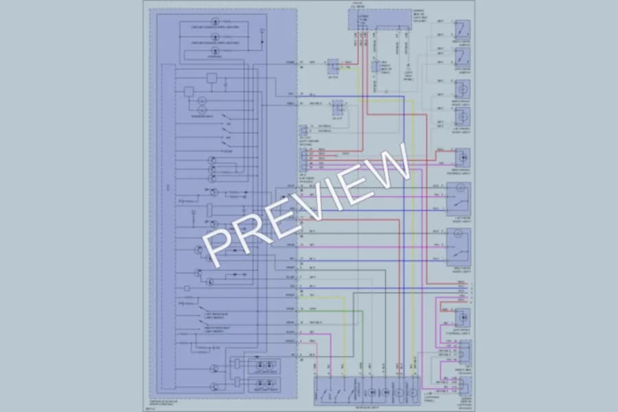 2010 Lexus LS460 Interior Lights wiring diagram preview