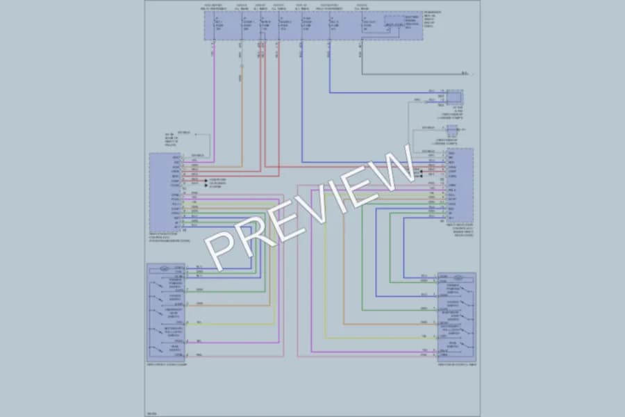 2010 Lexus LS460 Trunk Tailgate Fuel Door wiring diagram preview