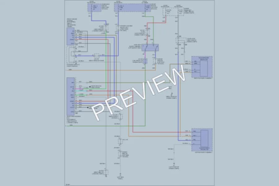 2010 Lexus LS600h Navigation wiring diagram preview